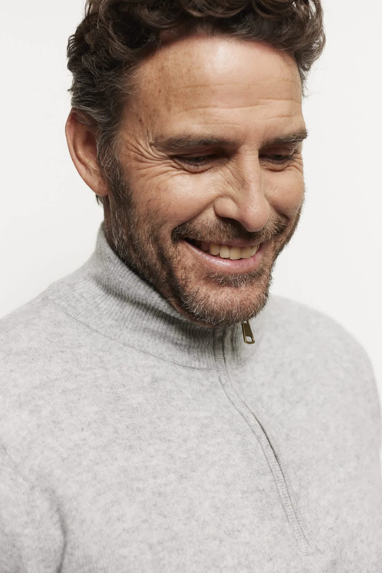 Ricky Cashmere Sweater in Grey