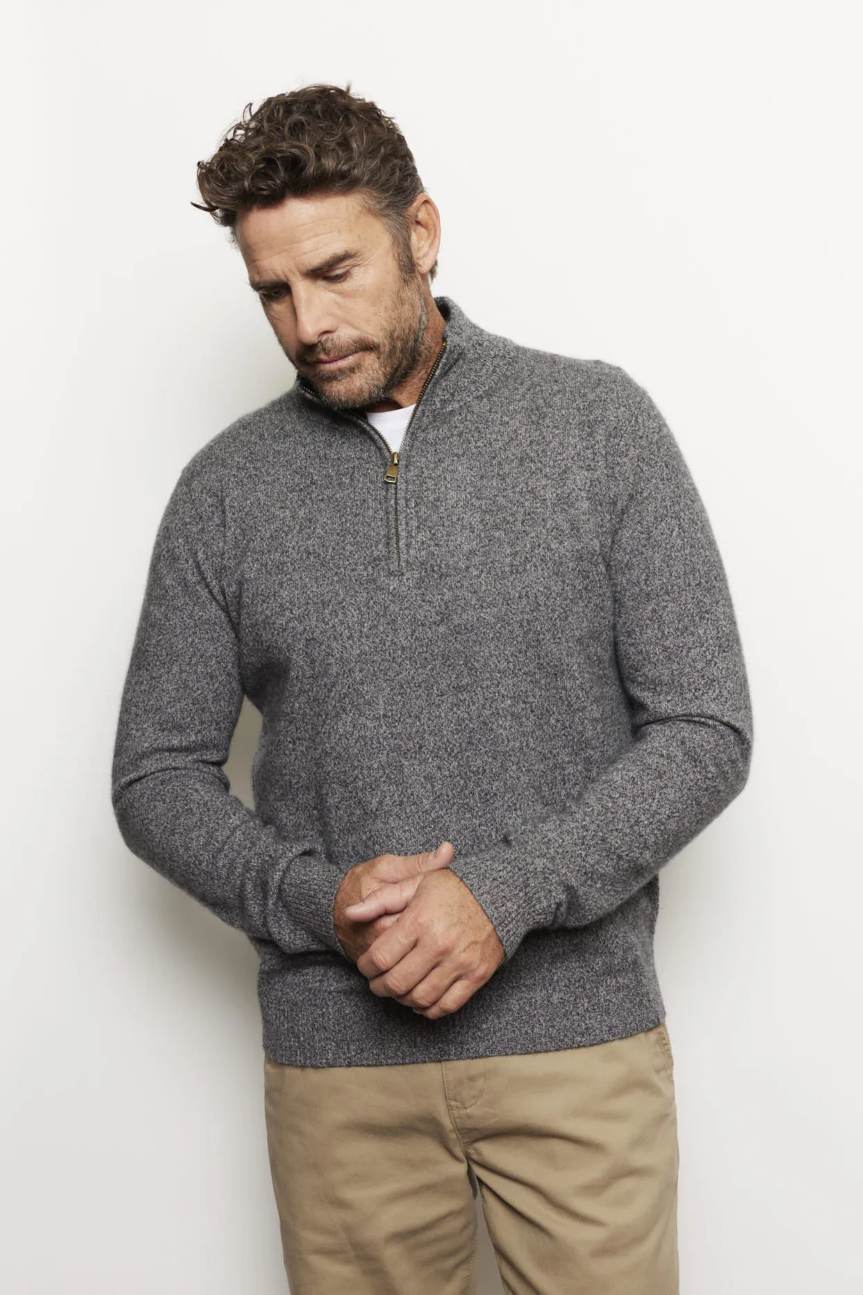 Ricky Cashmere Sweater in Mottled
