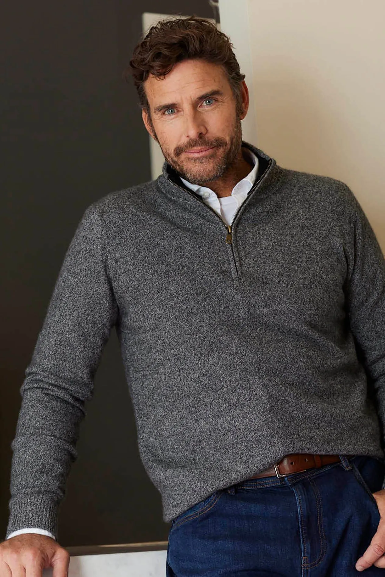 Ricky Cashmere Sweater in Mottled