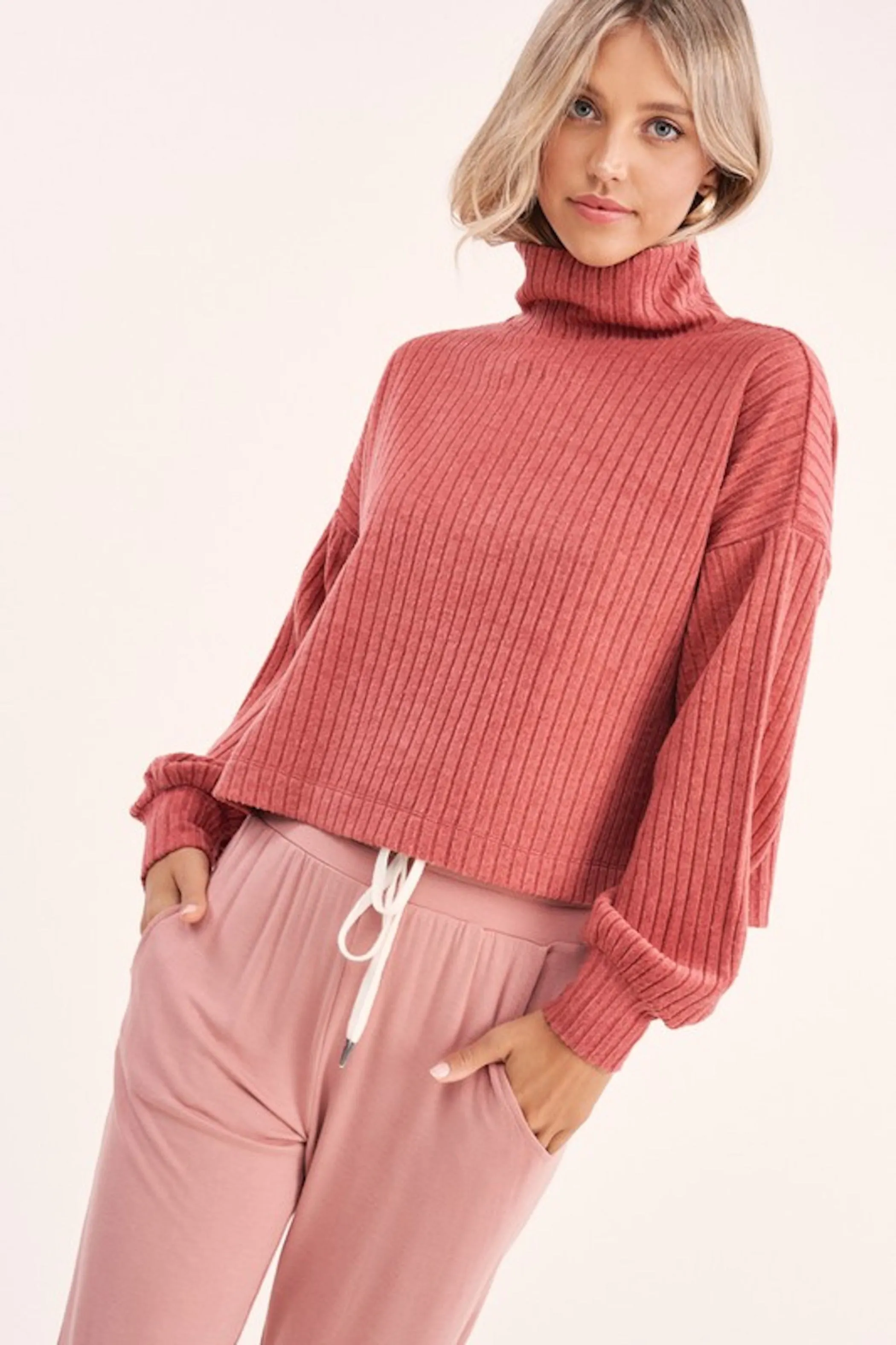 Ruby Sweater- Rose