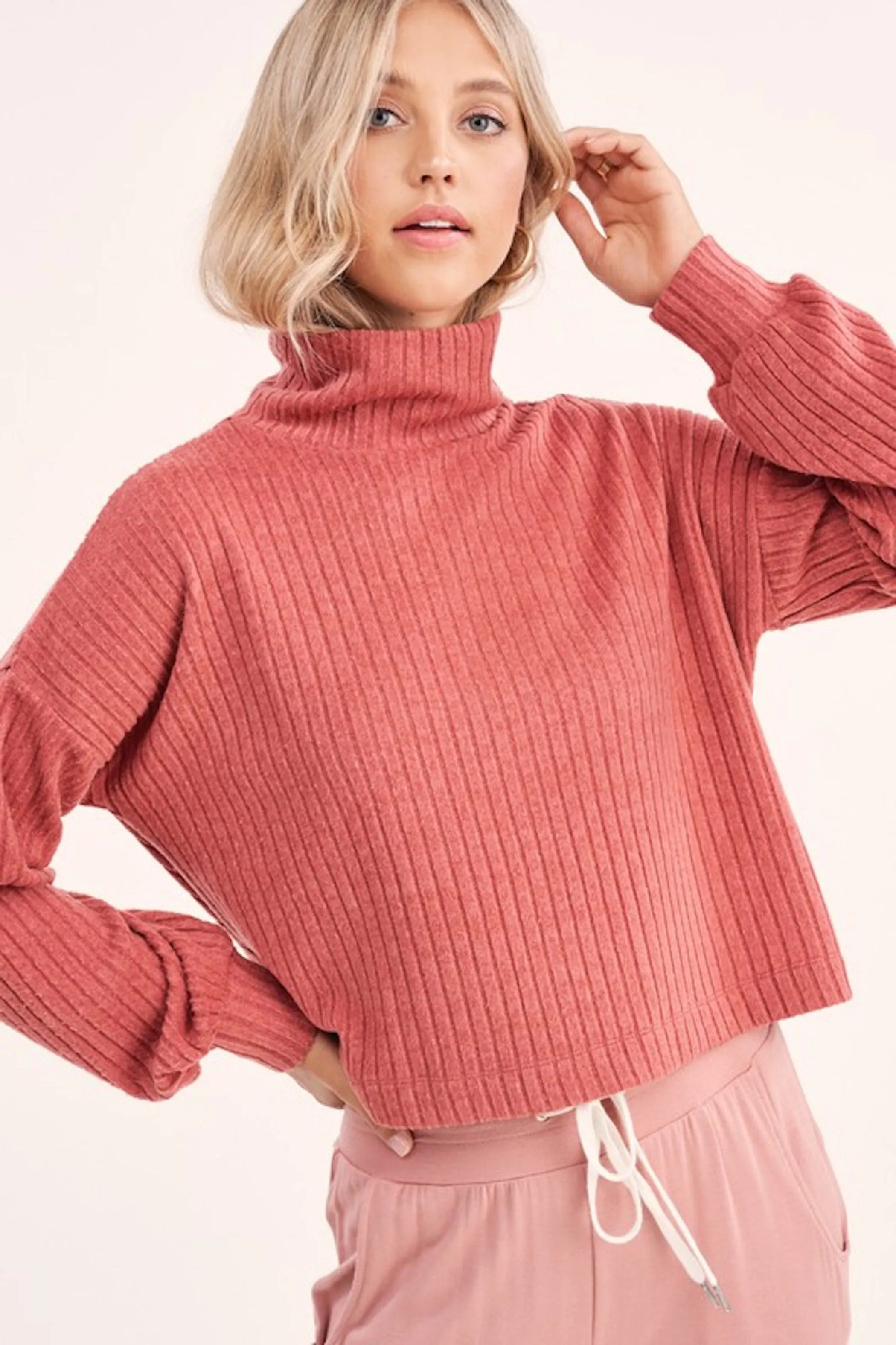 Ruby Sweater- Rose