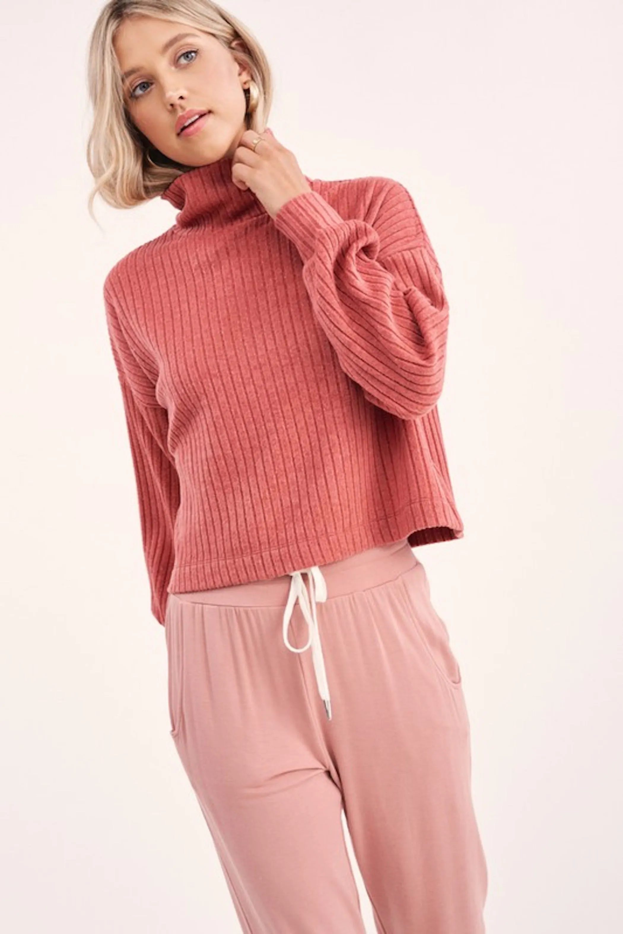 Ruby Sweater- Rose