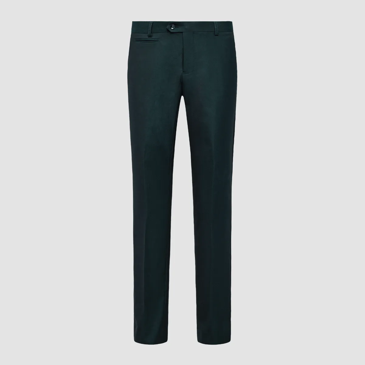 Savile Row Tailored Fit Mens Jesse Trouser in Green Pure Wool