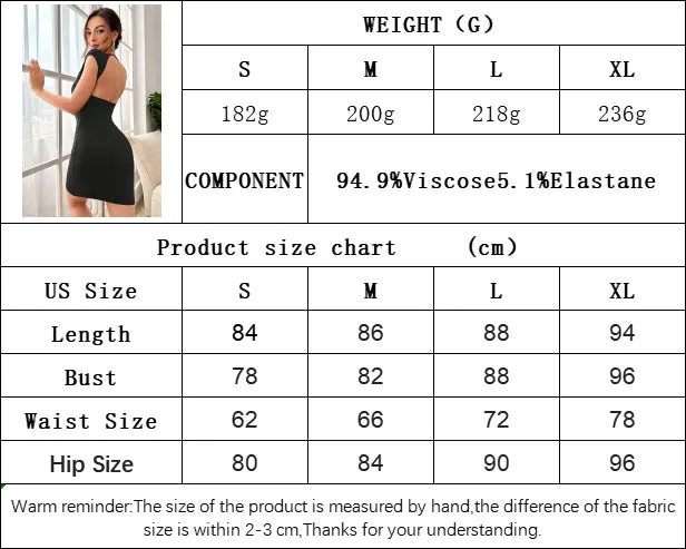 Sensually Elegant Backless Waist Cinching Bodycon Dress
