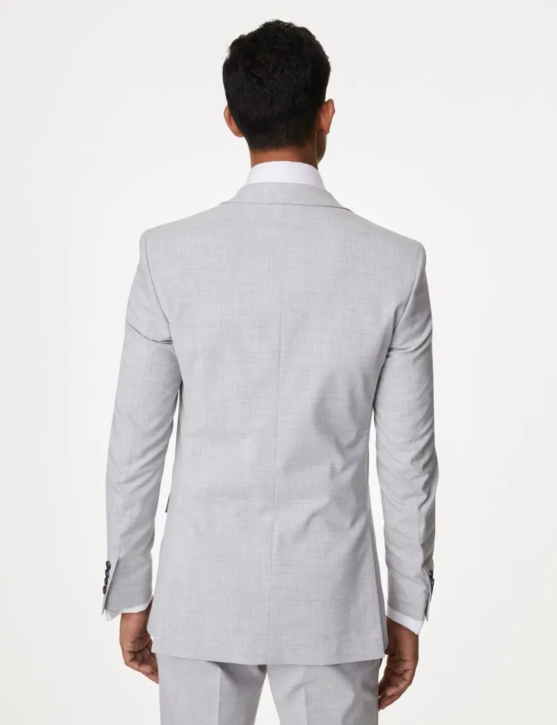 Slim Fit Check Suit Jacket