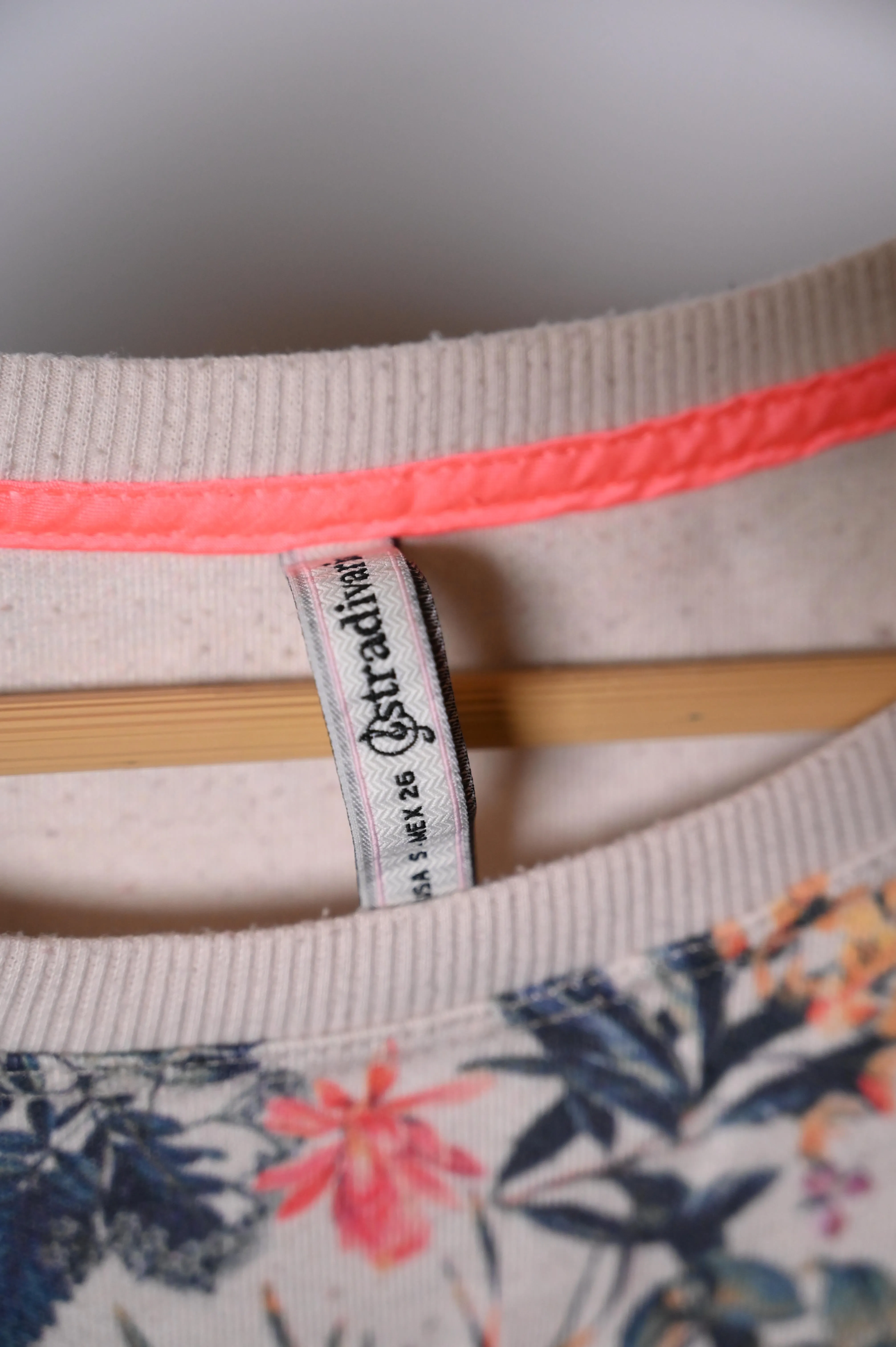Stradivarius Floral Sweatshirt - Small