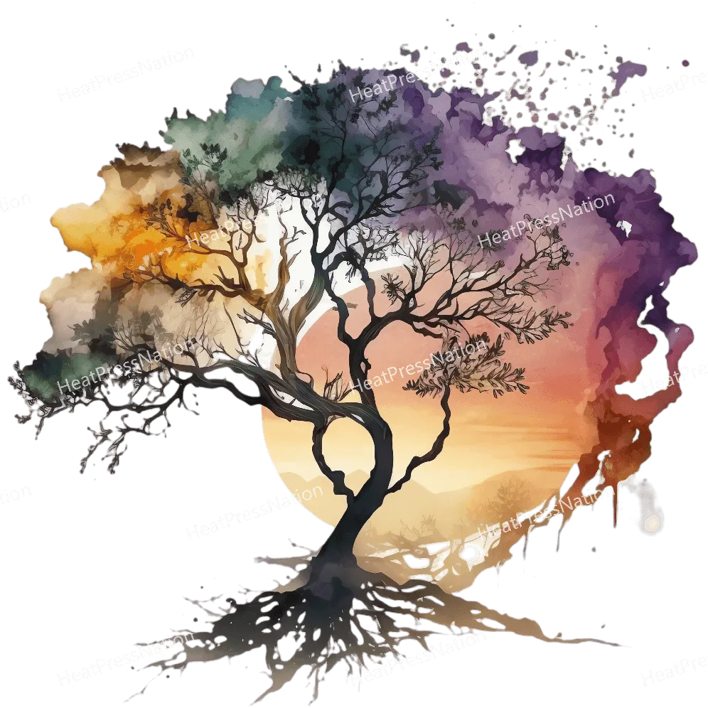 Sunset Tree Design