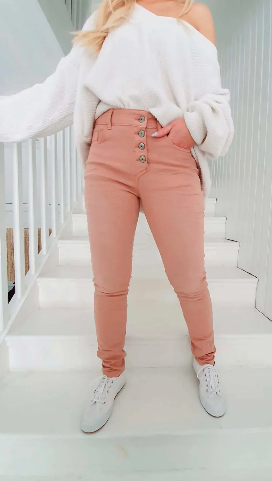 Super Comfy Jeans - Pink Blush