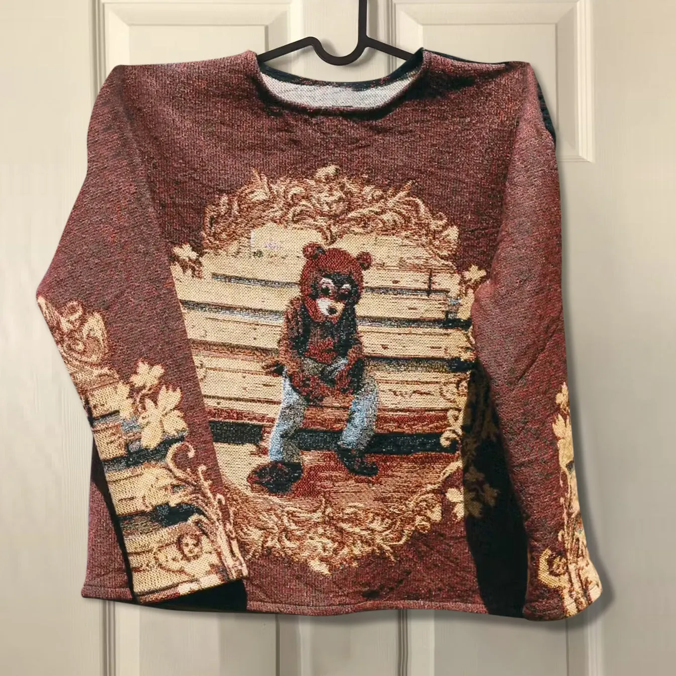 Trendy retro street hip-hop printed sweatshirt