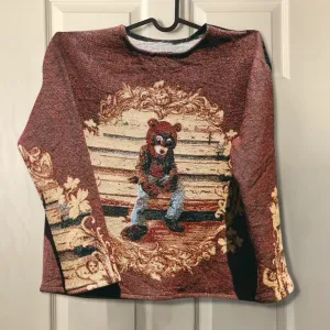 Trendy retro street hip-hop printed sweatshirt