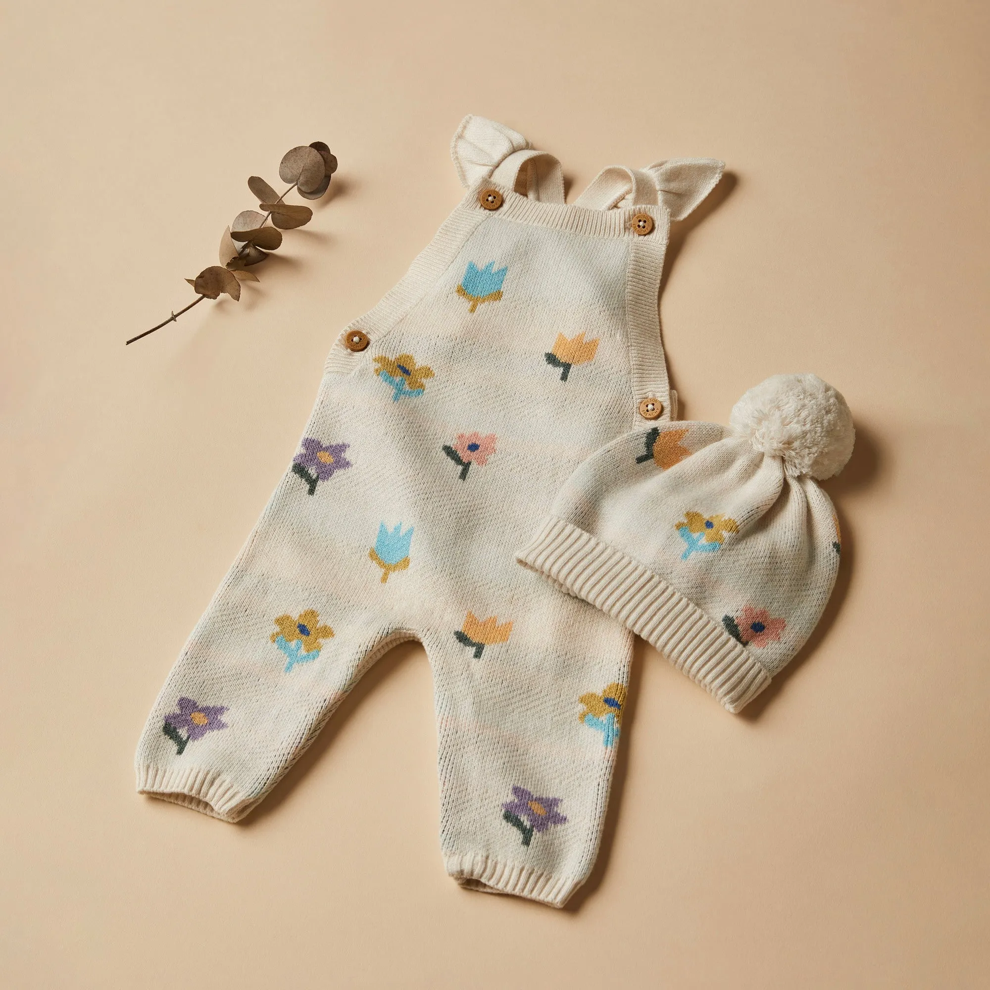 Wilson & Frenchy - Flower Pop Organic Knitted Jacquard Overall