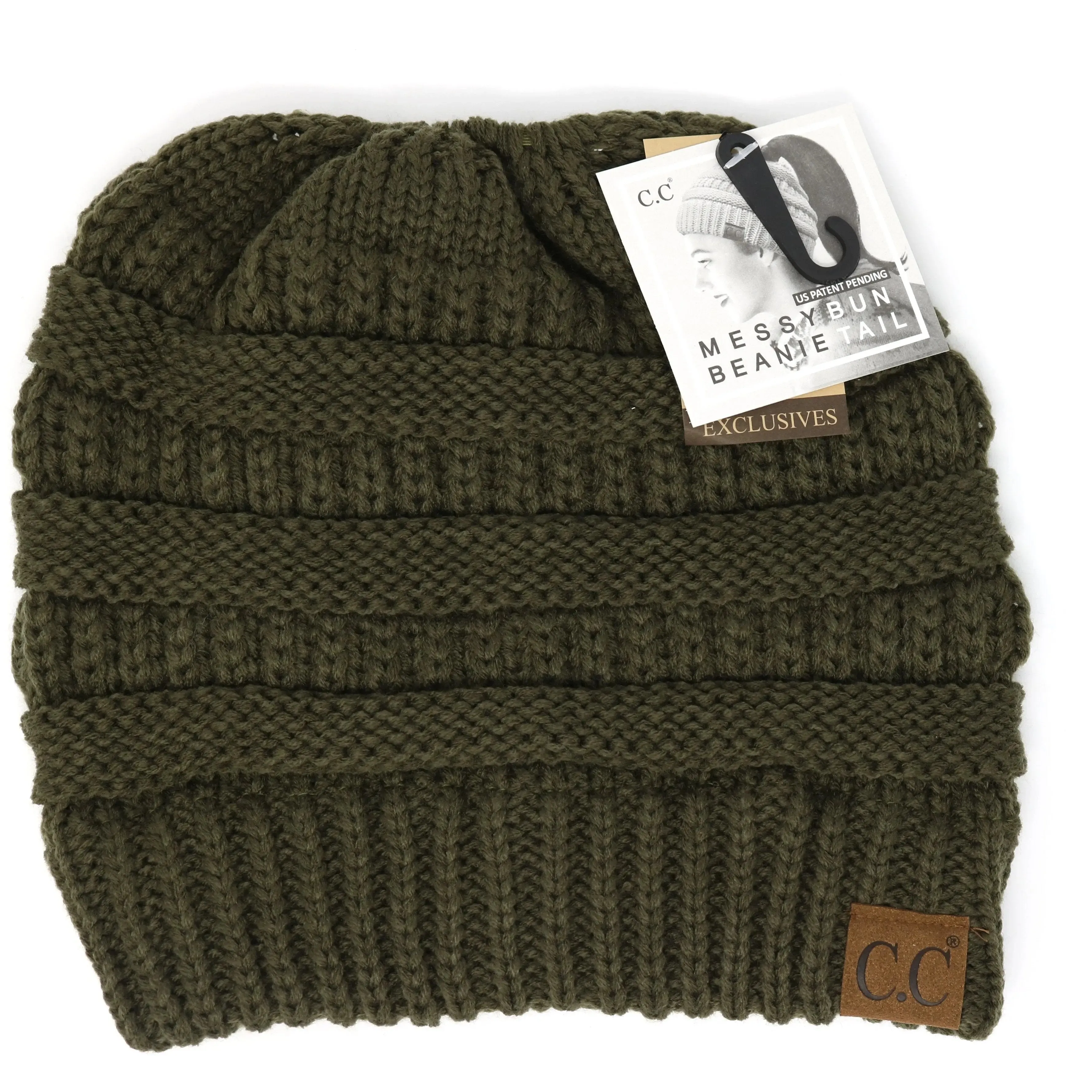 Women’s Beanie Tail CC Beanie – The Original Messy Bun Beanie