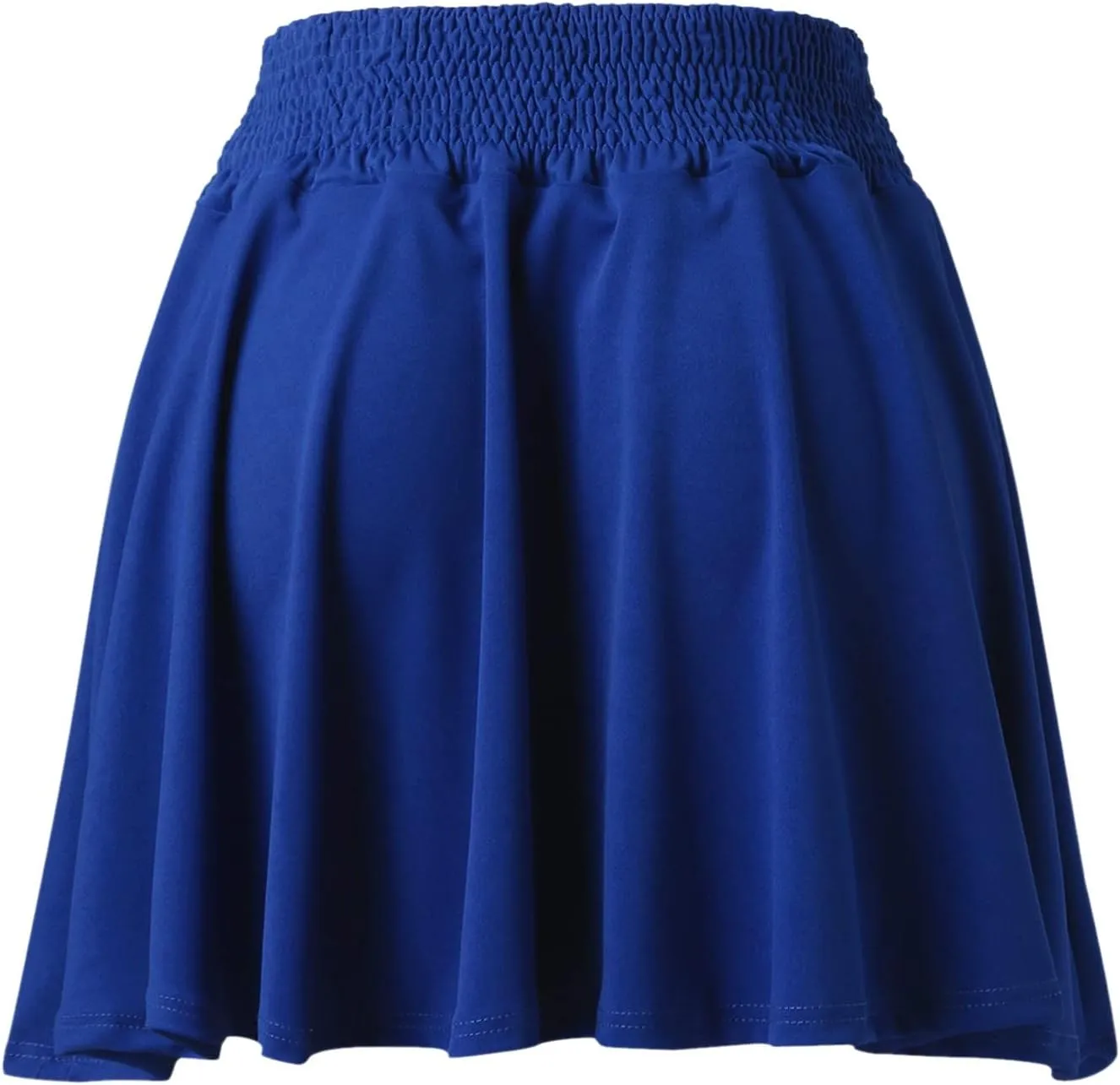 Womens Classic Daily Elegant Casual Solid Color Skirt Pleated Waist Design Mini Skirt Womens Short Skirts