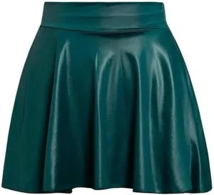 Women's Fashion High Waist Pleated Solid Color Short Skirt Loose Skirt Pencil Skirts with Pockets for Women Knee