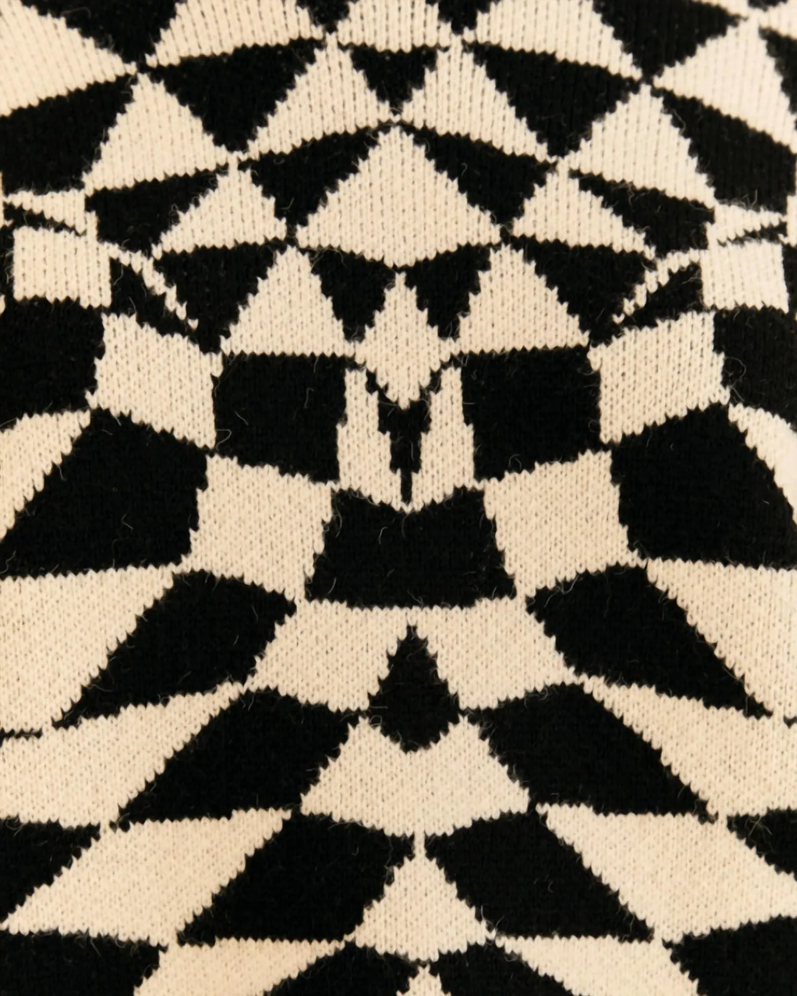 Women's Knit Sweater in Heart Deco Black | Heart Deco Black