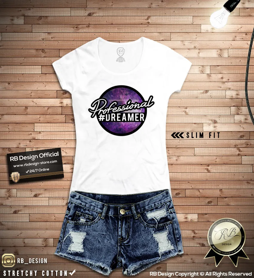 Women's Professional Dreamer T-shirt Ladies Hashtag Tank Top WD042