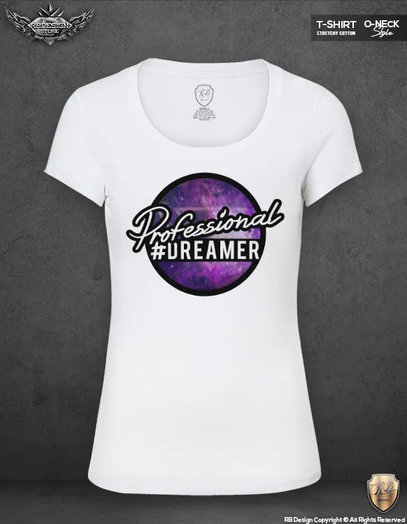 Women's Professional Dreamer T-shirt Ladies Hashtag Tank Top WD042