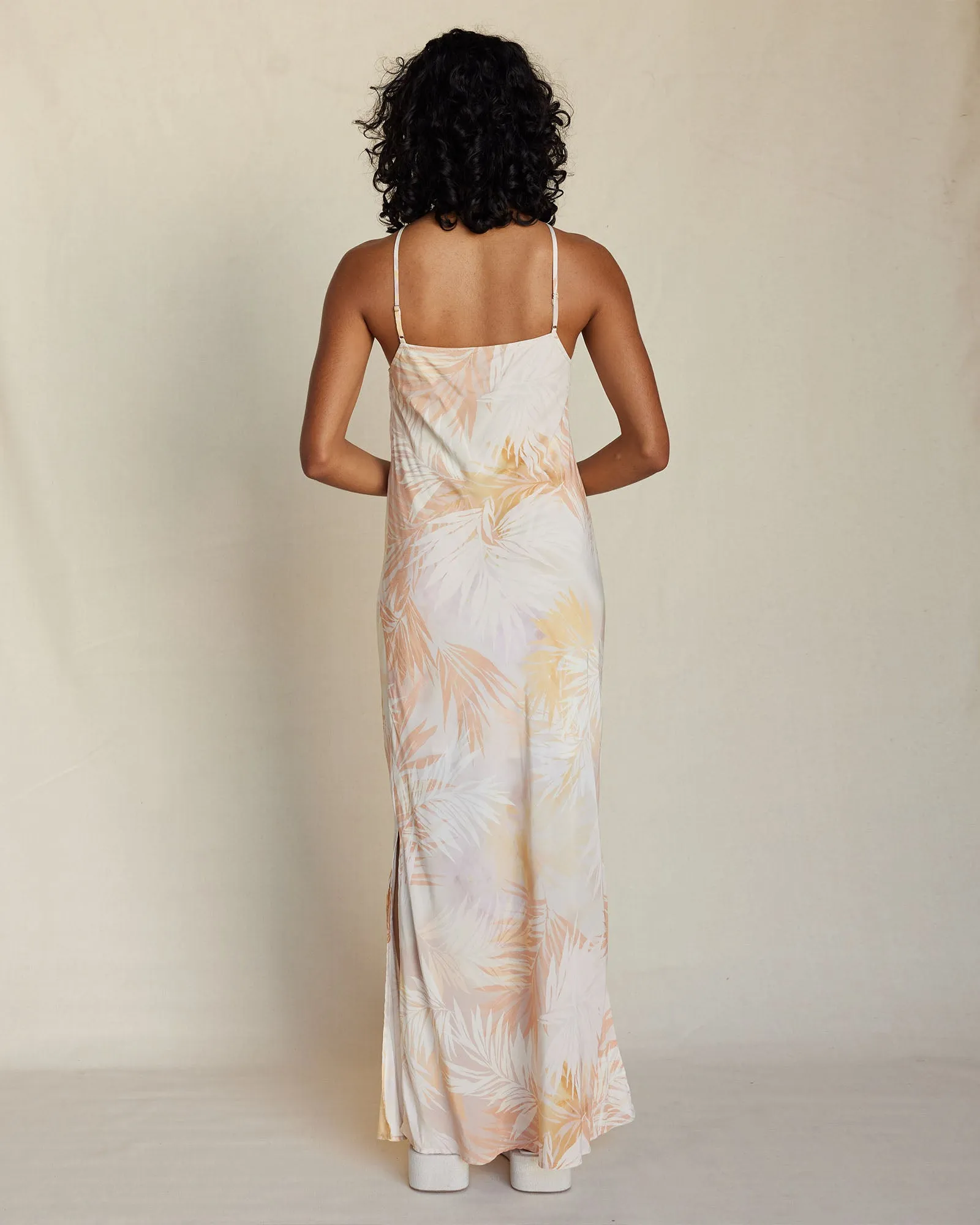 Yasmine Printed Halter Maxi Dress